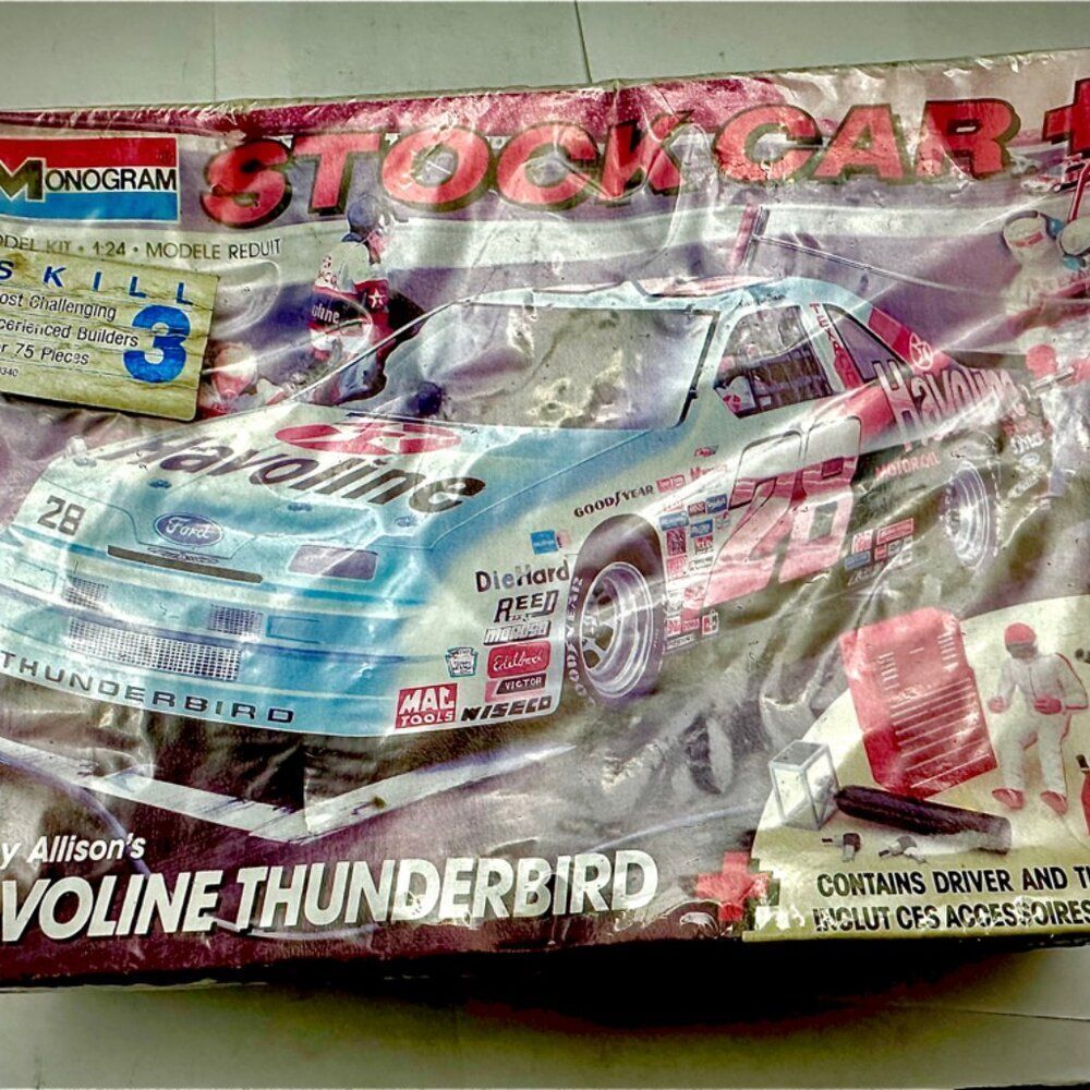 28 Davey Allison Havoline Thunderbird Model Car Kit Monogram 1 24scale 1990 Ford